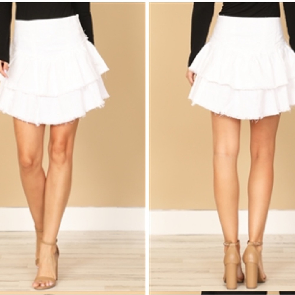 White skirt